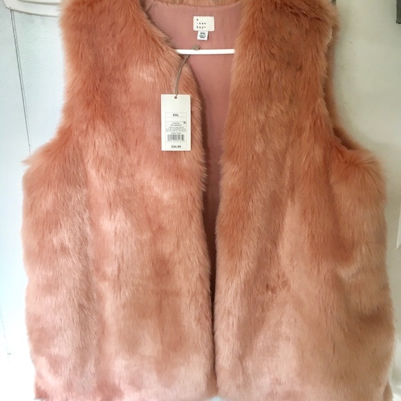 Coats | Rose Faux Fur Vest | Poshmark